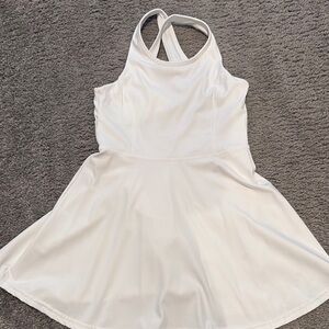 White Sleeveless Skater Dress